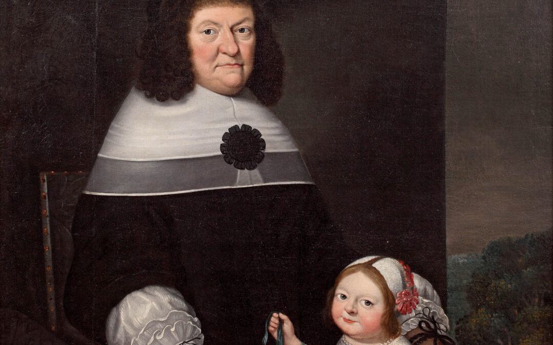 Dubbelportret van Anna Amalia Gräfin von Bentheim Steinfurt en haar kleindochter